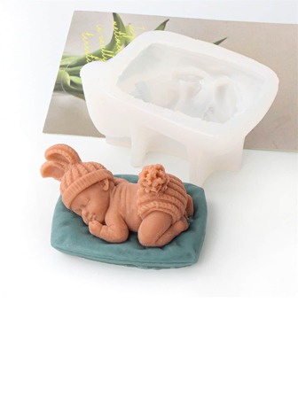 Baby Silicone Mold For Diy Epoxy Resin Casting Gifts / Soap Candle Making