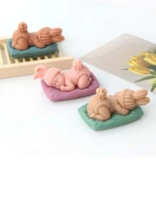 婴儿硅胶模具，适用于自制环氧树脂铸造礼品/肥皂蜡烛制作 - 白色 - 查看 3