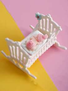 婴儿硅胶模具，适用于自制环氧树脂铸造礼品/肥皂蜡烛制作 - 白色 - 查看 6