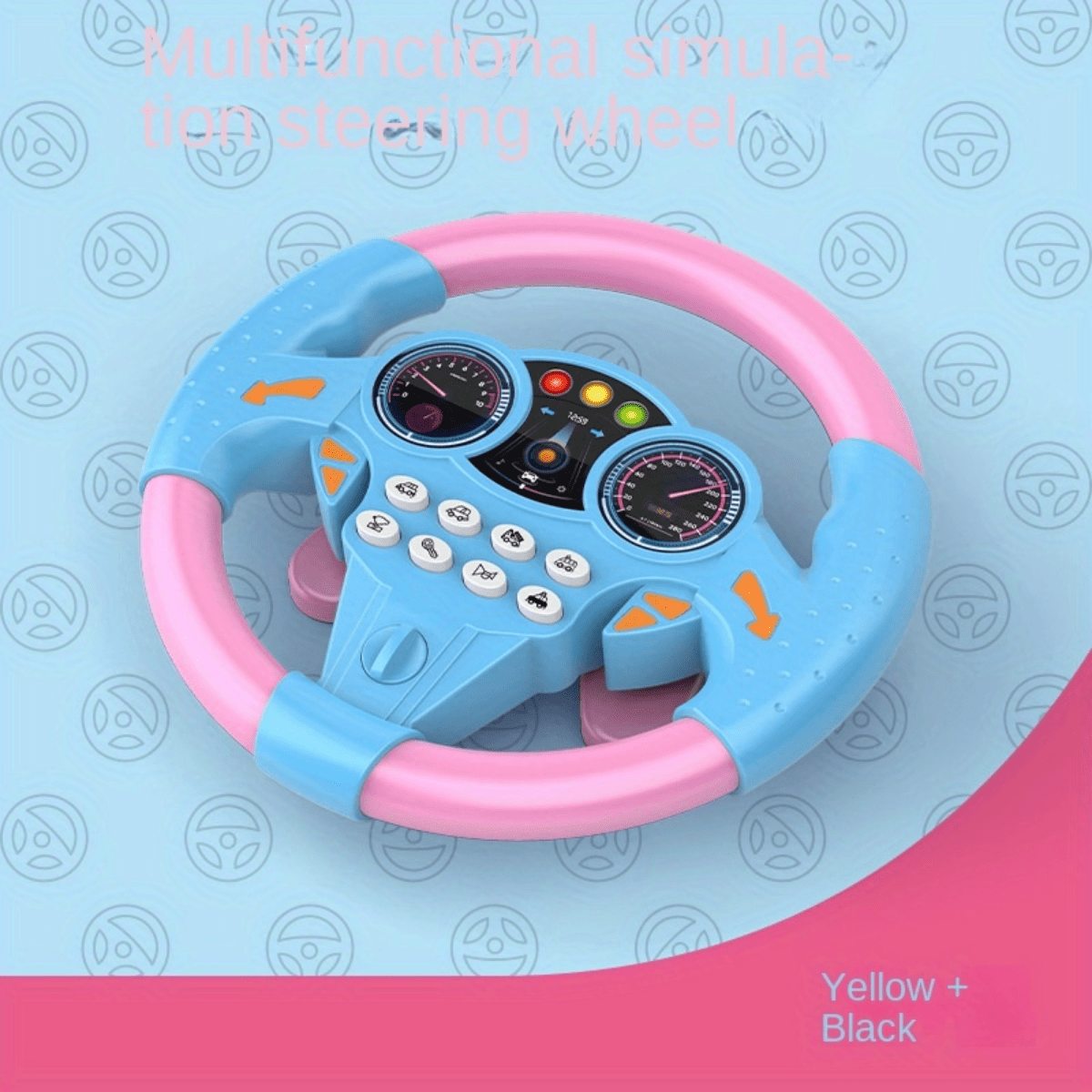 Copilot Music Steering Wheel Simulation Toy, Children's Early