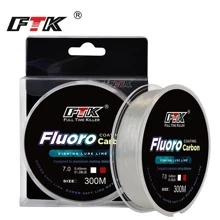 FTK 300M Fluorocarbon Coating Fishing Line Nylon Monofilament
