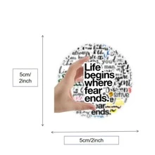 50pcs Inspirational Quotes Stickers - Multicolor - View 2