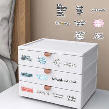 50pcs Inspirational Quotes Stickers - Multicolor - View 4
