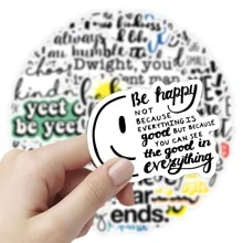 50pcs Inspirational Quotes Stickers - Multicolor - View 1