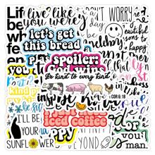 50pcs Inspirational Quotes Stickers - Multicolor - View 7