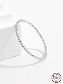 1 st. Fashionabel Bolldekor Sterling silver Ring För kvinnor För Presenter - Silver - Visa 2
