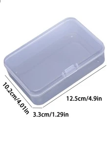 Transparent Rectangular Plastic Parts Storage Box With Lid, 12.5cm, Small Size, For Components And Tools - Clear - View 6