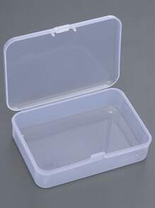 Transparent Rectangular Plastic Parts Storage Box With Lid, 12.5cm, Small Size, For Components And Tools - Clear - View 5
