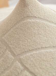 1 Miếng Dệt hoa Không thấm nước Cái ghế Tấm lót Với Hoa văn lá - Màu be - Xem 4