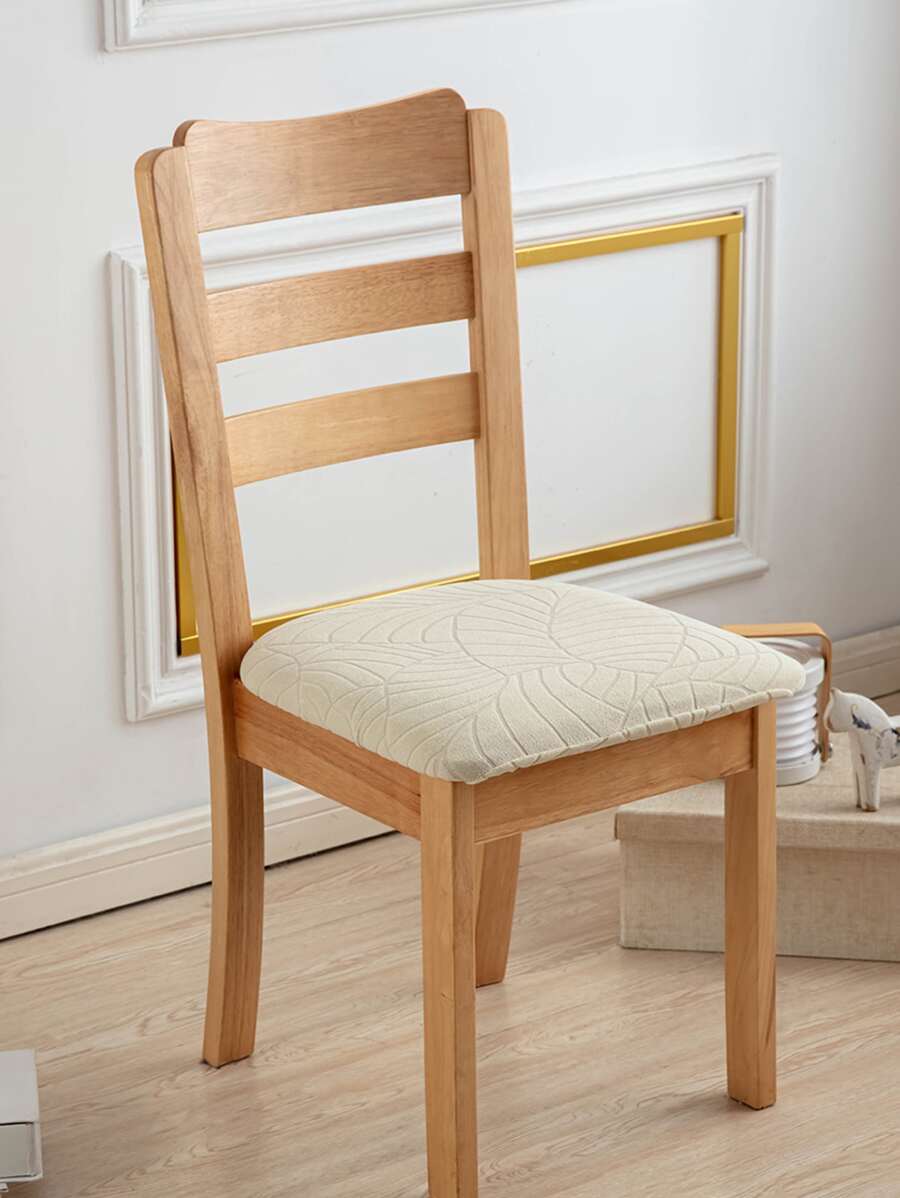 1 Miếng Dệt hoa Không thấm nước Cái ghế Tấm lót Với Hoa văn lá - Màu be - Xem 1