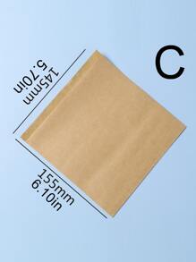 100 个三明治面包包装纸袋学校用品食品袋食品盒适用于糖果巧克力饼干等。