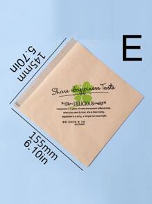 100 个三明治面包包装纸袋学校用品食品袋食品盒适用于糖果巧克力饼干等。