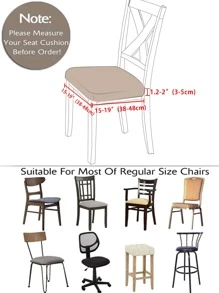 1 Miếng Dệt hoa Không thấm nước Cái ghế Tấm lót Với Hoa văn lá - Màu be - Xem 5