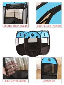 1 Vải Oxford Lều Cho Thú Cưng Có Lưới Và Dây Đeo Thoáng Khí Cho Trong Nhà/Sử Dụng Ngoài Trời, Thích Hợp Cho Thú Cưng Vừa Và Nhỏ - Nhiều màu - Xem 5