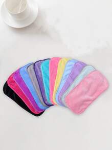 1 件随机颜色可重复使用洁面巾，适合懒散人士，超细纤维卸妆巾，护肤品，客厅家居卧室浴室家居装饰，旅行用品，婚礼，派对，生日，送给男士妈妈爸爸朋友的礼物，新年，配饰，有趣的礼物 - 彩色 - 查看 11