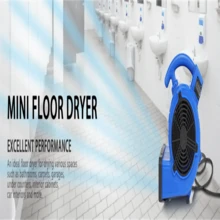 Simple Deluxe Air Mover, 305 CFM Mini Floor Blower Fan for Water Damage, Blue, 12 Inch - Blue - View 3