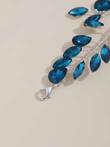 1pc Women Rhinestone Decor Fashion Chain Belt For Daily Life - Royal Blue - View 4