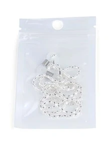 优雅金属眼镜链，镂空设计女士眼镜配件 - 銀色 - 查看 2