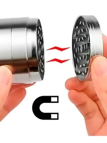 Grinder Moledor Metálico Para Especias 4capas 40mm Magnético - Dorado - Ver 5