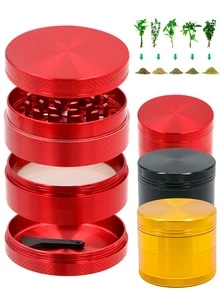 Grinder Moledor Metálico Para Especias 4capas 40mm Magnético - Dorado - Ver 9