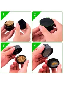 Grinder Moledor Metálico Para Especias 4capas 40mm Magnético - Dorado - Ver 7