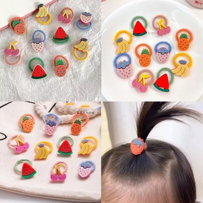 嬰兒&孩子們的頭繩,小尺寸和彈性,拇指設計,彈性,無損至頭髮