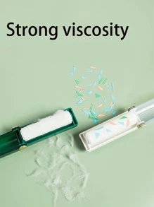 lavable Rodillo de pelusa pegajoso Limpiador de polvo , plegable portátil ropa Cepillo de limpieza para casa , reutilizable - Verde - Ver 2