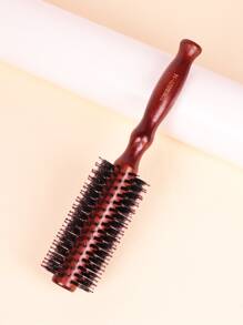 1pc Blow Drying & Styling Roller  Brush With Diagonal Pattern, Large Size, For Straight Hair