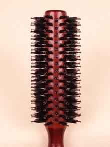 1pc Blow Drying & Styling Roller  Brush With Diagonal Pattern, Large Size, For Straight Hair