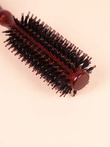 1pc Blow Drying & Styling Roller  Brush With Diagonal Pattern, Large Size, For Straight Hair