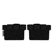 1件套鍛煉&健身半指手掌保護手套帶防滑設計 - 黑色 - 查看 1