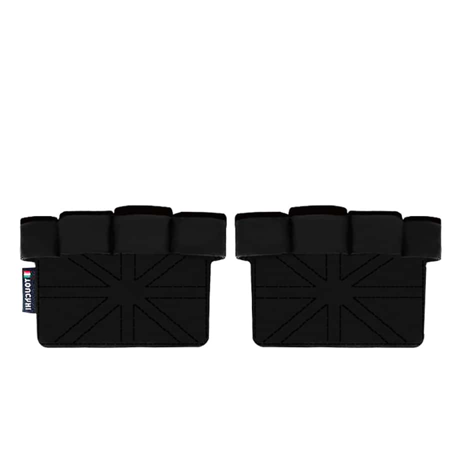 1件套鍛煉&健身半指手掌保護手套帶防滑設計 - 黑色 - 查看 1