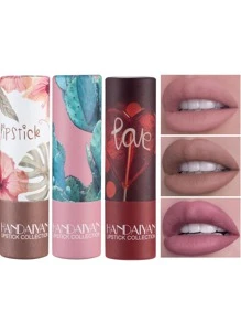 أنبوبة أحمر شفاه كالايدوسكوب من HANDAIYAN، أحمر شفاه مطفي مرطب، لمعة شفاه مخملية، سهل الاستخدام، محتوى صافي: 3.8 جرام، مناسب لحفلات الهالوين، العودة إلى المدرسة، السفر إلى الشاطئ، الحفلات، الخريف/الشتاء، المكياج، جاذبية الحرم الجامعي - 07 Caramel - مشاهدة 4