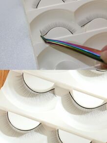 3 Boxes 15 Pairs False Eyelashes Hot Soft Natural Training False Eyelashes For Beginners Teaching Lashes Extension Makeup Practice Strip Lashes,Lashes,Eyelashes,Fake Lashes - White - View 7