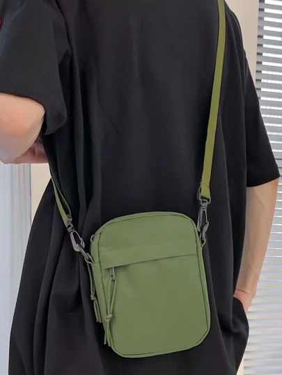 peach tree Fashionable & Minimalist Solid Colour Mini Crossbody Bag