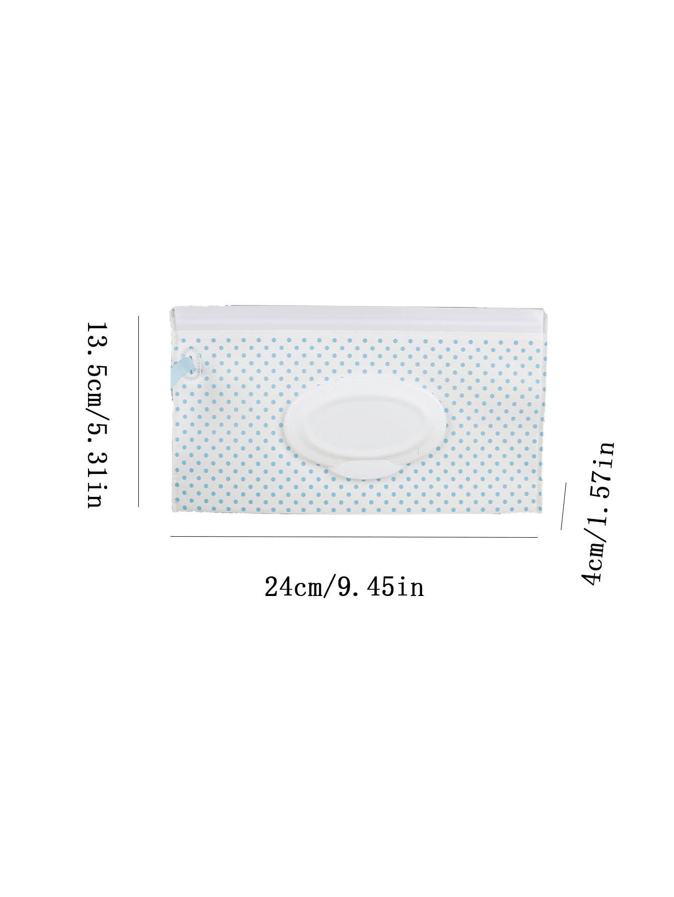 2 Pieces Flip Top Baby Wipes Portable Drawer Packaging Bag Bump Chain