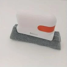 Dual Head Window Track Cleaning Brush, Window Groove Cleaning Tool, Small Slot Brush For Cleaning Window And Sliding Door Track, And Window Frame Groove - Red - View 1