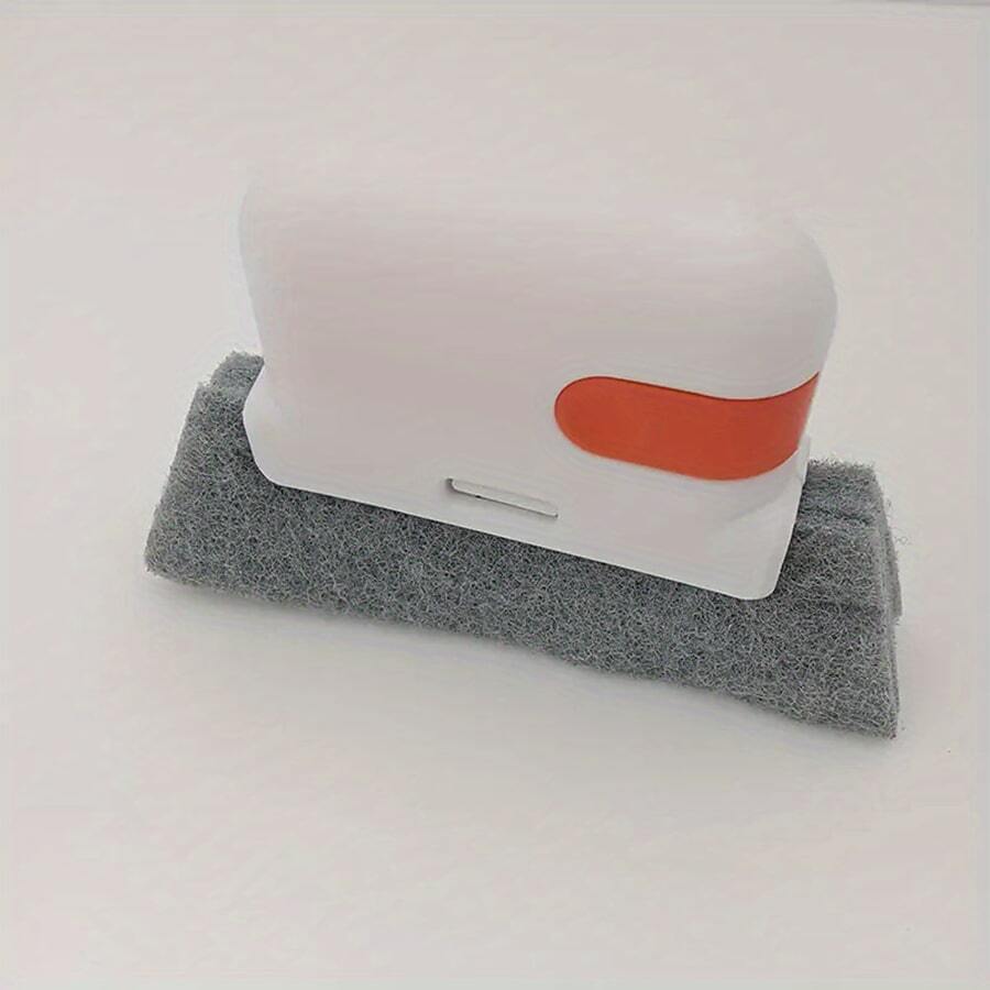 Dual Head Window Track Cleaning Brush, Window Groove Cleaning Tool, Small Slot Brush For Cleaning Window And Sliding Door Track, And Window Frame Groove - Red - View 1