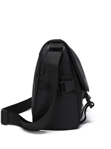 Waterproof Messenger Bag With Release Buckle Flap Crossbody Bag Shoulder Bag For Men