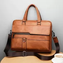 Fashion Multi-Pocket Briefcase With Adjustable Shoulder Strap Shoulder Bag Handbag Messenger Bag High School Students University Freshman For Travel, College, Outdoors, Commute Satchel Laptop Bag Thanksgiving Winter Purse Holiday Storage Bag Tote Bag Retro Business Premium Leather Briefcase Leather Handbag Large Capacity Computer Briefcase Casual Clutch Handbags Vacation Laptop Case Hip Bag Christmas Gifts For Bag Retro Bag Valentines Stickers Bags Brown Bag Valentine Gifts Vintage Gift Bag Pack Spring Vintage Bags