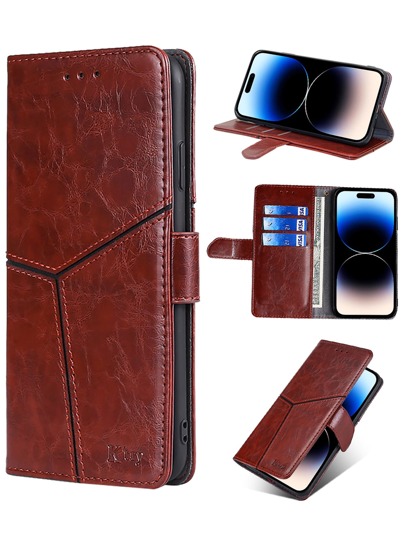 keyunfei حالة الهاتف الوجه تفاصيل الغرزة جلد صناعي