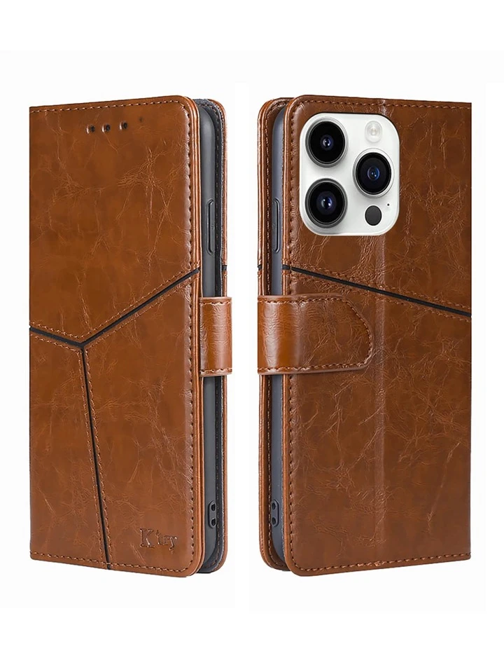 keyunfei Stitch Detail PU Leather Flip Phone Case | SHEIN USA