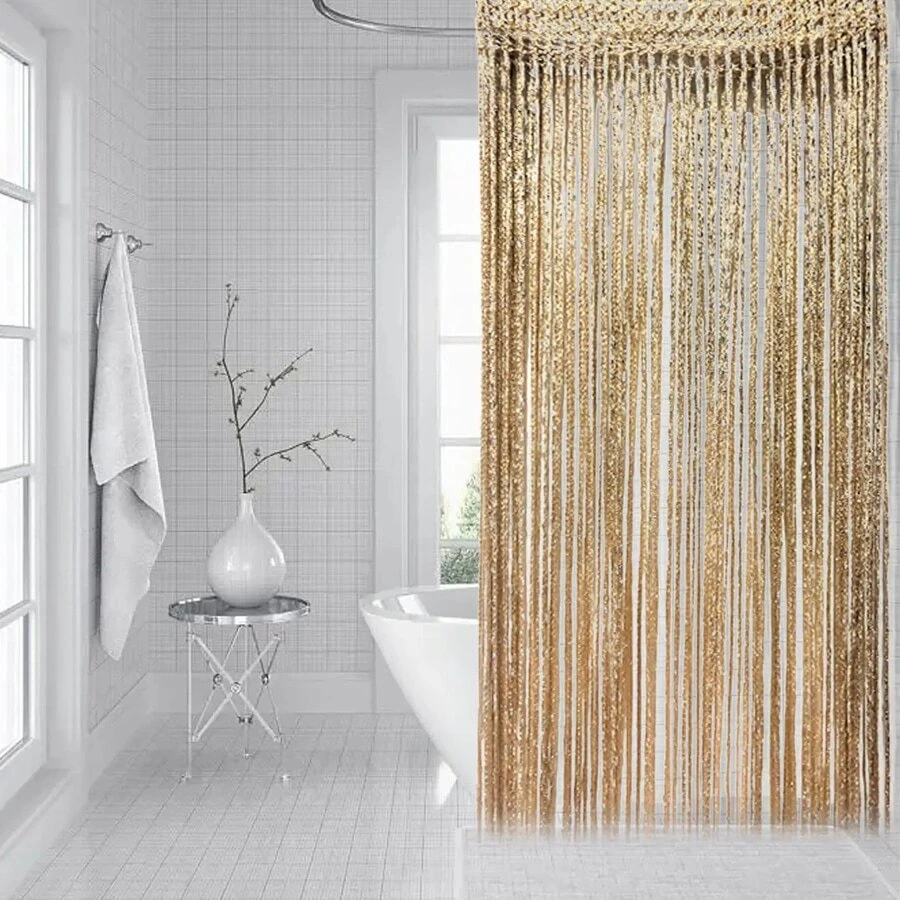 1m X 2m Màu bạc Dây điện Rèm Cho đám cưới Trang trí phòng Hoặc Tường & Phòng khách Trang trí - Vàng - Xem 1