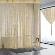 1m X 2m Màu bạc Dây điện Rèm Cho đám cưới Trang trí phòng Hoặc Tường & Phòng khách Trang trí - Vàng - Xem 6