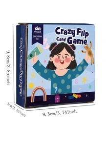 1套互动式专注力训练疯狂配对卡动物配对卡桌面游戏智力玩具 - 彩色 - 查看 4