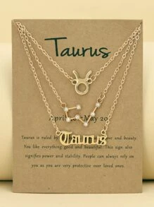 字母和心形裝飾腳錬 - 金黃色 - 查看 8