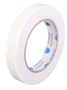 A fuerte cinta grueso a capas fijado muro blanco Espuma doble faz Adhesivo - Blanco - Ver 1