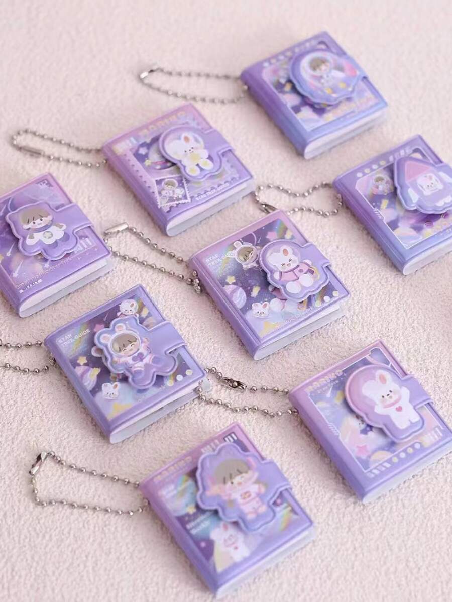 2入組精美迷你袖珍筆記本，用於備忘錄、日記寫作和計劃 - 彩色 - 查看 1