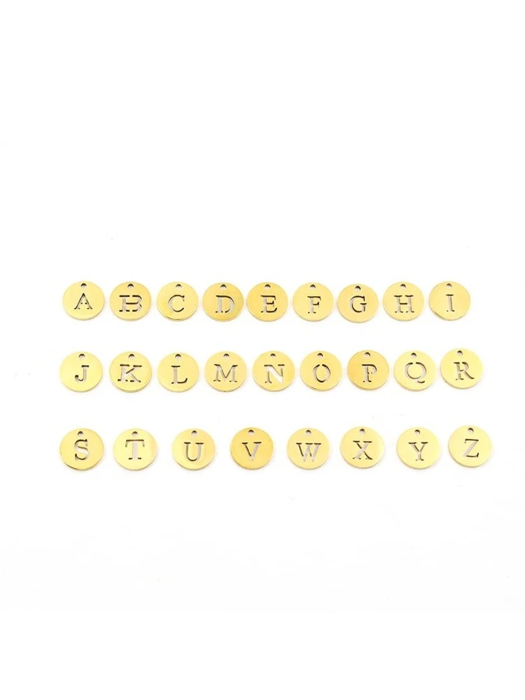 A-Z 26 Initial Necklace Women Stainless Steel Herringbone Chain Necklace For Women Jewelry Gift