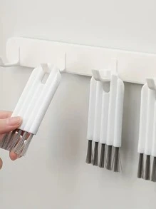 2入組廚房杯蓋刷和柔軟縫隙電腦鍵盤刷家庭清潔工具適用於水果和蔬菜 - 白色 - 查看 4